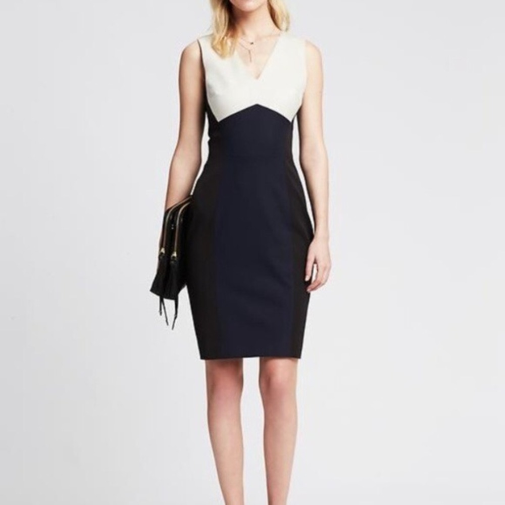 Banana Republic Sloan Colorblock Sheath Dress